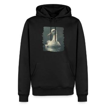 Albatross Albatrosse Albatros - Männer Premium Bio Hoodie - Schwarz - Vorne - Nico (187cm)