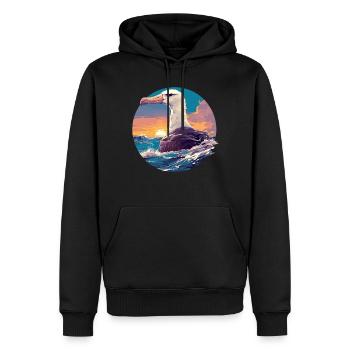 Albatross Albatrosse Albatros - Männer Premium Bio Hoodie - Schwarz - Vorne - Nico (187cm)