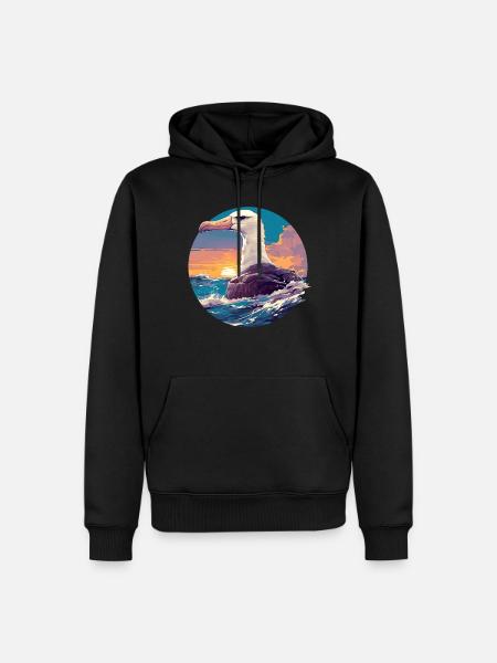 Albatross Albatrosse Albatros - Herre Premium økologisk hoodie - sort