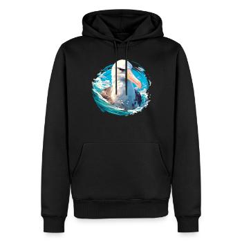Albatross Albatrosse Albatros - Männer Premium Bio Hoodie - Schwarz - Vorne - Nico (187cm)