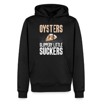 Oyster Gifts - Männer Premium Bio Hoodie - Schwarz - Vorne - Nico (187cm)
