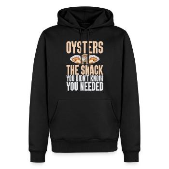 Oyster Gifts - Männer Premium Bio Hoodie - Schwarz - Vorne - Nico (187cm)