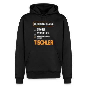 Carpenter Relationship Status - Men’s Premium Organic Hoodie - black - Front - Nico (187cm)