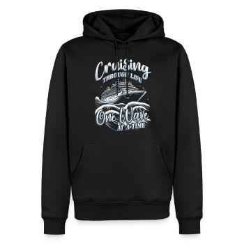 Kreuzfahrt Kreuzfahrer Kreuzfahrerin - Männer Premium Bio Hoodie - Schwarz - Vorne - Nico (187cm)