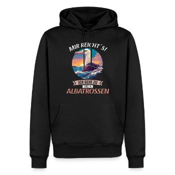 Albatross Albatrosse Albatros - Männer Premium Bio Hoodie - Schwarz - Vorne - Nico (187cm)