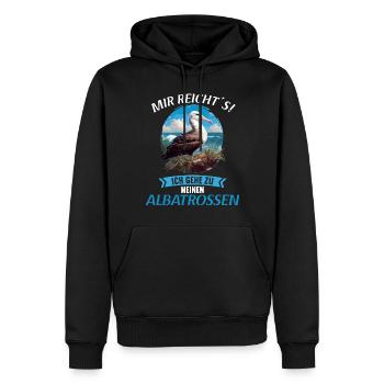 Albatross Albatrosse Albatros - Männer Premium Bio Hoodie - Schwarz - Vorne - Nico (187cm)