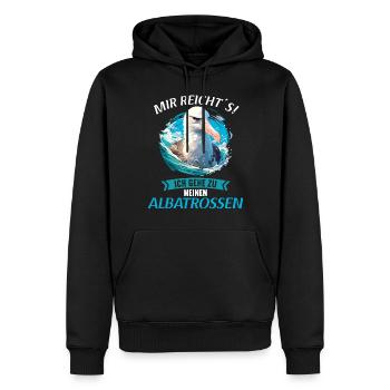 Albatross Albatrosse Albatros - Männer Premium Bio Hoodie - Schwarz - Vorne - Nico (187cm)