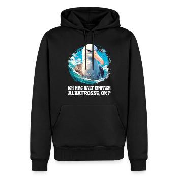 Albatross Albatrosse Albatros - Männer Premium Bio Hoodie - Schwarz - Vorne - Nico (187cm)