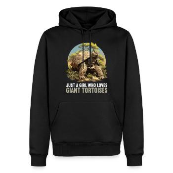 Tortues géantes Tortue géante - Sweat à capuche Premium bio Homme - noir - Devant - Nico (187cm)