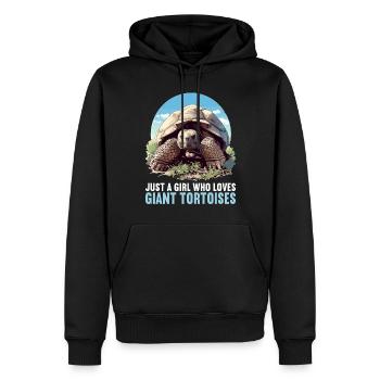 Tortues géantes Tortue géante - Sweat à capuche Premium bio Homme - noir - Devant - Nico (187cm)