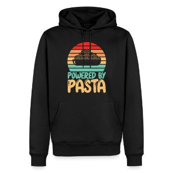 Cadeaux pour les amateurs de pâtes - Sweat à capuche Premium bio Homme - noir - Devant - Nico (187cm)
