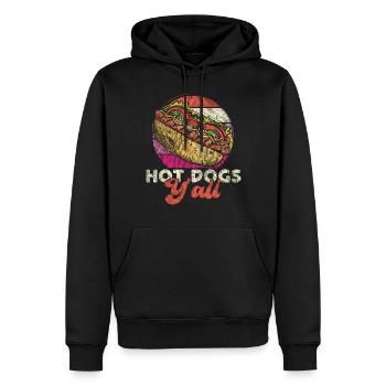 Hot Dog Adult Girl Vintage Hot - Männer Premium Bio Hoodie - Schwarz - Vorne - Nico (187cm)