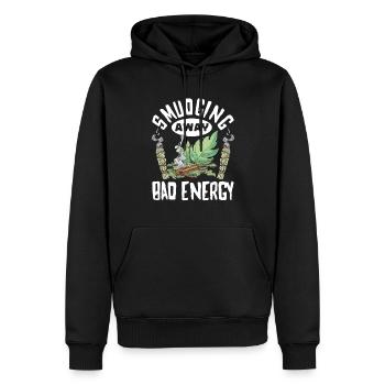 Smudge Sage Feather Spirituelle Smudging - Männer Premium Bio Hoodie - Schwarz - Vorne - Nico (187cm)