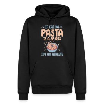Pasta Lover Gifts - Männer Premium Bio Hoodie - Schwarz - Vorne - Nico (187cm)
