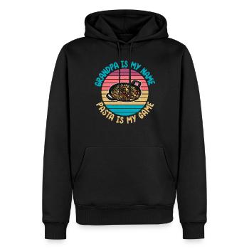 Pasta Lover Gifts - Men’s Premium Organic Hoodie - black - Front - Nico (187cm)