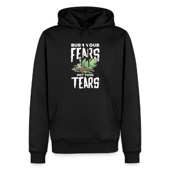 Smudge Sage Feather Spirituelle Smudging - Männer Premium Bio Hoodie - Schwarz - Vorne - Nico (187cm)