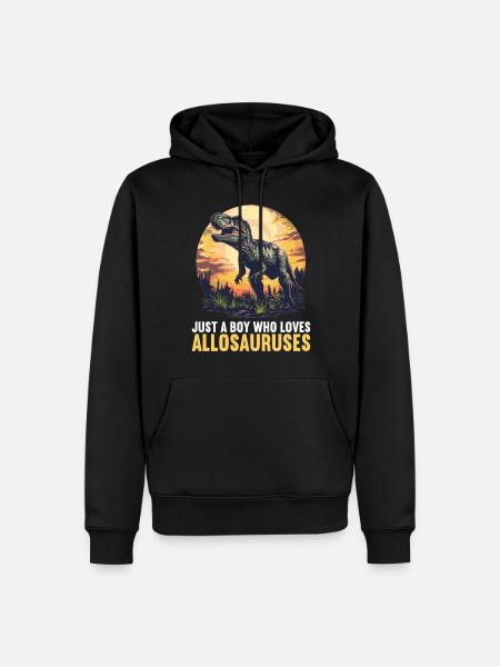Allosaur Allosaurus - Men’s Premium Organic Hoodie - black
