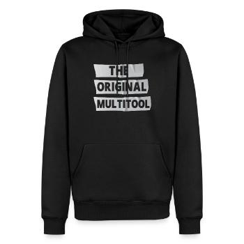Duct Tape Engineer Humorous Men's Duct Tape - Men’s Premium Organic Hoodie - black - Front - Nico (187cm)