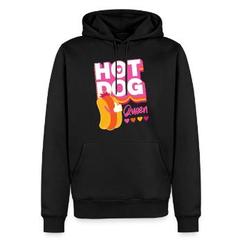Hot Dog Adult Queen Hot Dog Queen - Männer Premium Bio Hoodie - Schwarz - Vorne - Nico (187cm)