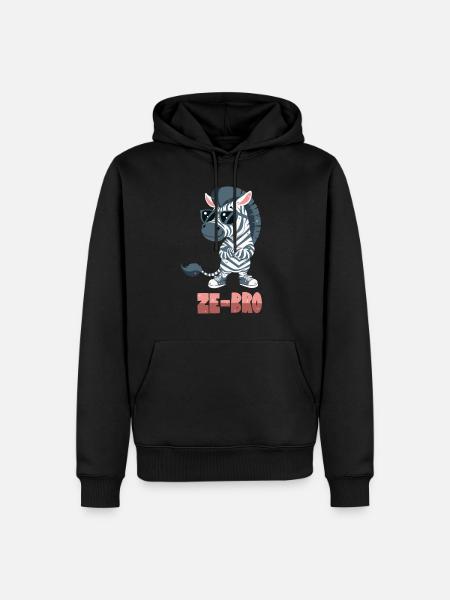 Zebra pun - Men’s Premium Organic Hoodie - black