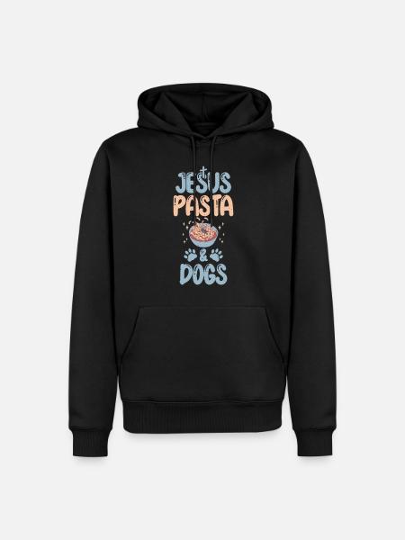 Pasta Lover Gifts - Männer Premium Bio Hoodie - Schwarz