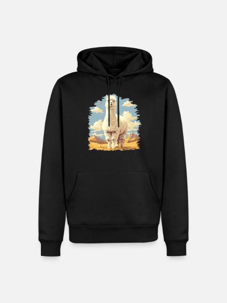 Alpaca Alpacas Alpaca - Men’s Premium Organic Hoodie - black