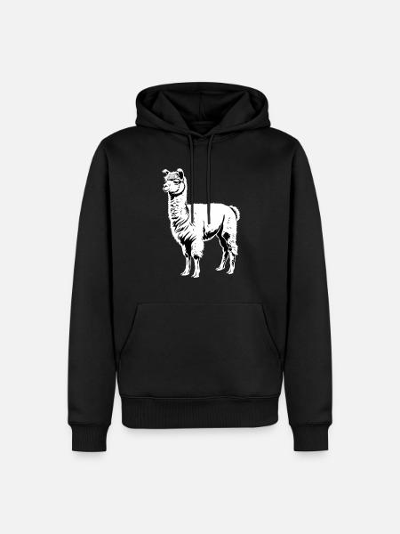 Alpaca Alpacas Alpaca - Men’s Premium Organic Hoodie - black