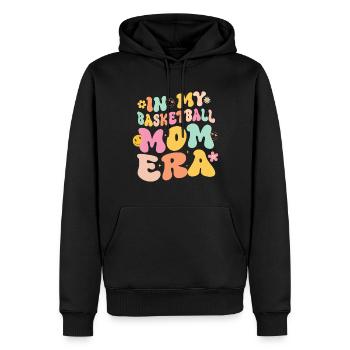Basketball Mom Basketball Mama - Männer Premium Bio Hoodie - Schwarz - Vorne - Nico (187cm)