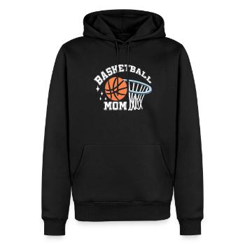 Basketball Mom Basketball Mama - Männer Premium Bio Hoodie - Schwarz - Vorne - Nico (187cm)