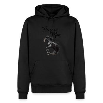 Friesian Mom, friesian horse - Männer Premium Bio Hoodie - Schwarz - Vorne - Nico (187cm)