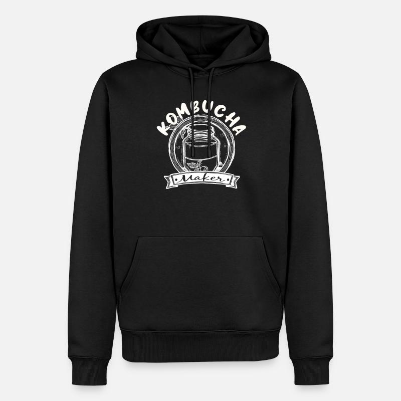 Kombucha Maker Kombucha Tea Lovers - Sweat à capuche Premium bio Homme - noir