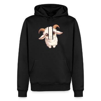 Alpine Goat Bergziegen Bergziege - Männer Premium Bio Hoodie - Schwarz - Vorne - Nico (187cm)