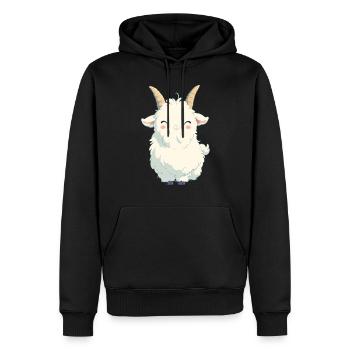 Alpine Goat Bergziegen Bergziege - Männer Premium Bio Hoodie - Schwarz - Vorne - Nico (187cm)