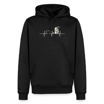 Alpine Goat Bergziegen Bergziege - Männer Premium Bio Hoodie - Schwarz - Vorne - Nico (187cm)
