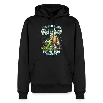 Pistazienallergie I Thought I Liked Pistachios - Männer Premium Bio Hoodie - Schwarz - Vorne - Nico (187cm)