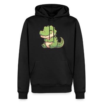 Alligatoren Alligator - Männer Premium Bio Hoodie - Schwarz - Vorne - Nico (187cm)