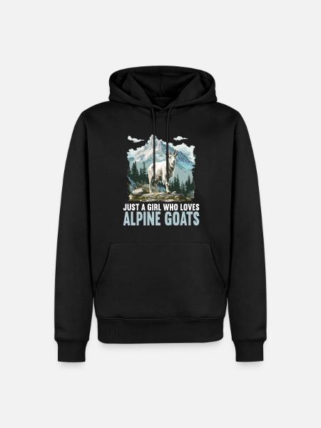 Alpine Goat Bergziegen Bergziege - Männer Premium Bio Hoodie - Schwarz