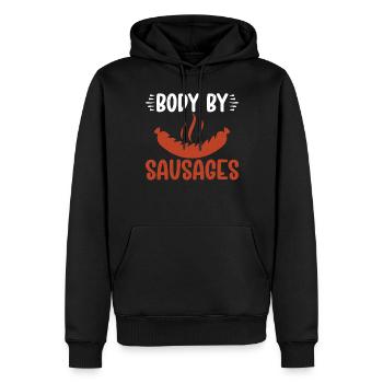 Sausage Lover - Männer Premium Bio Hoodie - Schwarz - Vorne - Nico (187cm)