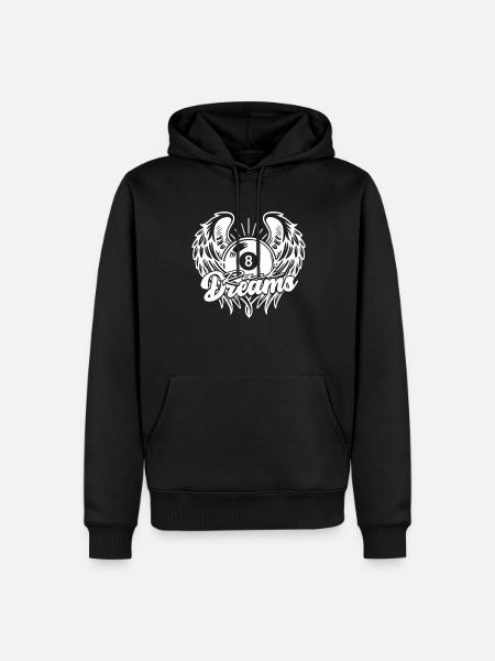 8-Ball Billard Rack Dreams - Männer Premium Bio Hoodie - Schwarz