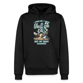 Meeresfrüchteallergie I Thought I Liked Shellfish - Männer Premium Bio Hoodie - Schwarz - Vorne - Nico (187cm)