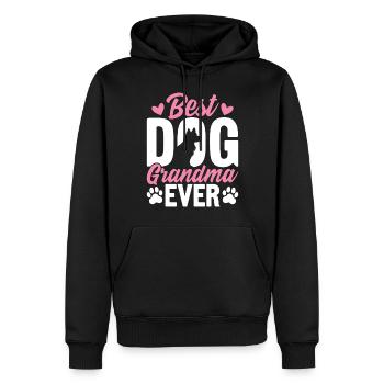 Beste Hundeoma aller Zeiten Lustige Hundegroßmutter Pawma - Männer Premium Bio Hoodie - Schwarz - Vorne - Nico (187cm)