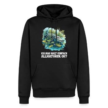 Alligatoren Alligator - Männer Premium Bio Hoodie - Schwarz - Vorne - Nico (187cm)