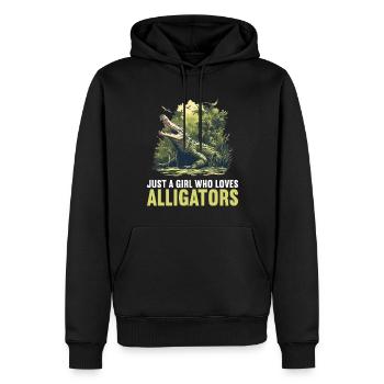 Alligatoren Alligator - Männer Premium Bio Hoodie - Schwarz - Vorne - Nico (187cm)