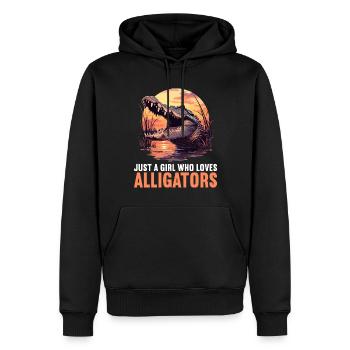 Alligatoren Alligator - Männer Premium Bio Hoodie - Schwarz - Vorne - Nico (187cm)