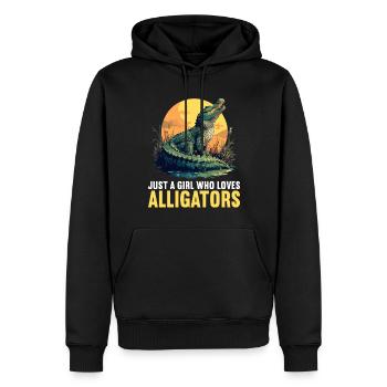 Alligatoren Alligator - Männer Premium Bio Hoodie - Schwarz - Vorne - Nico (187cm)