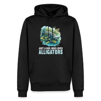 Alligatoren Alligator - Männer Premium Bio Hoodie - Schwarz - Vorne - Nico (187cm)