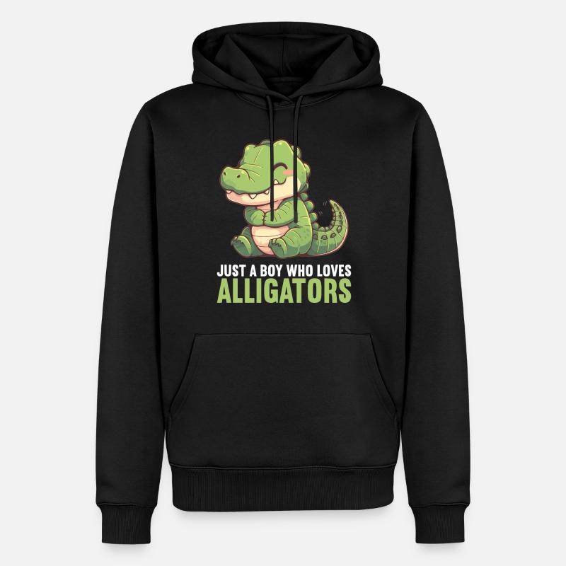 Alligatoren Alligator - Männer Premium Bio Hoodie - Schwarz
