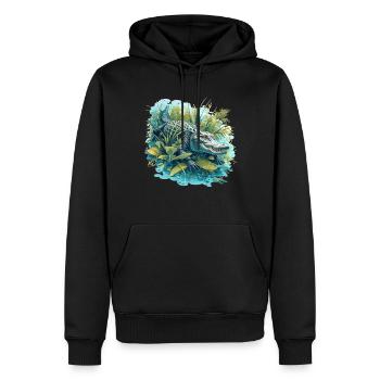 Alligatoren Alligator - Männer Premium Bio Hoodie - Schwarz - Vorne - Nico (187cm)