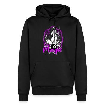 8-Ball Billard Cue Magic - Männer Premium Bio Hoodie - Schwarz - Vorne - Nico (187cm)