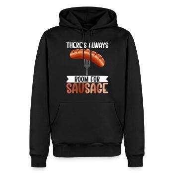 Sausage Lover - Männer Premium Bio Hoodie - Schwarz - Vorne - Nico (187cm)